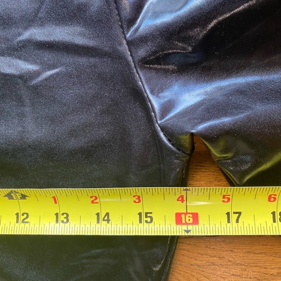 SEXY! Black Lycra “Rubber” slip on dress. Size Medium. Mock turtleneck. - Picture 8 of 10